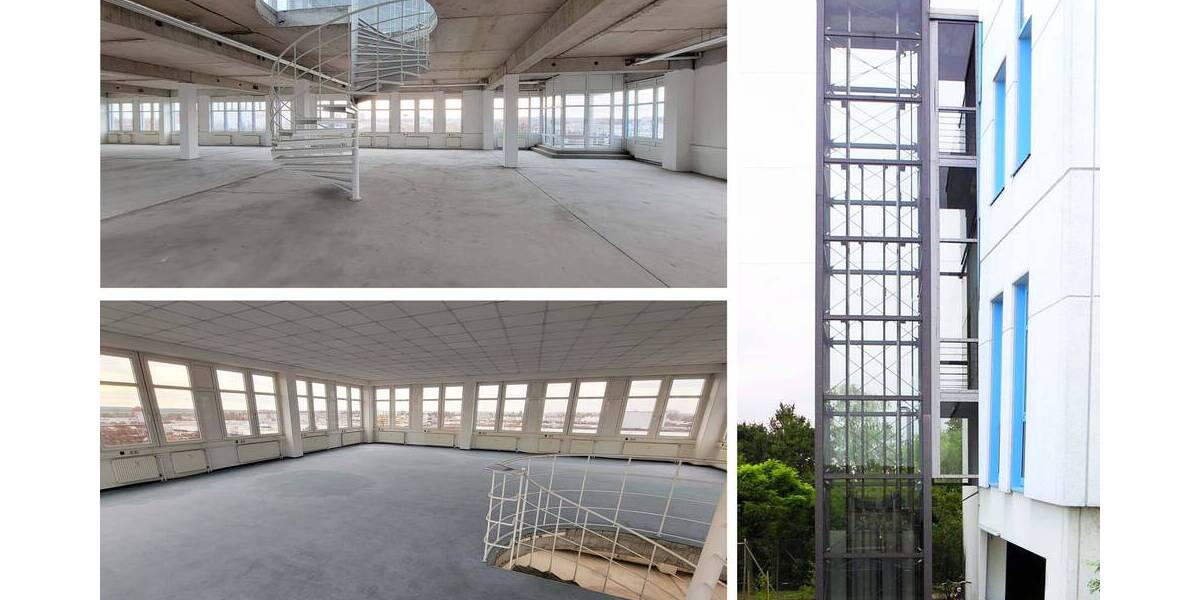 Büro- Produktions- Lagerfläche im Gewerbepark Wiedemar, Dachterrasse, Lastenaufzug mögl. zimmer