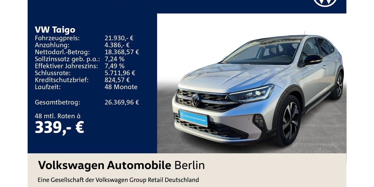 VW Taigo 40.770 km 21.930 &euro; Berlin 12681