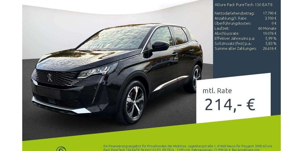Peugeot 3008 24.732 km 20.440 &euro; Borken 46325