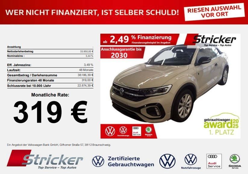 VW T-Roc 7.020 km 33.949 &euro; Horn-Bad Meinberg 32805