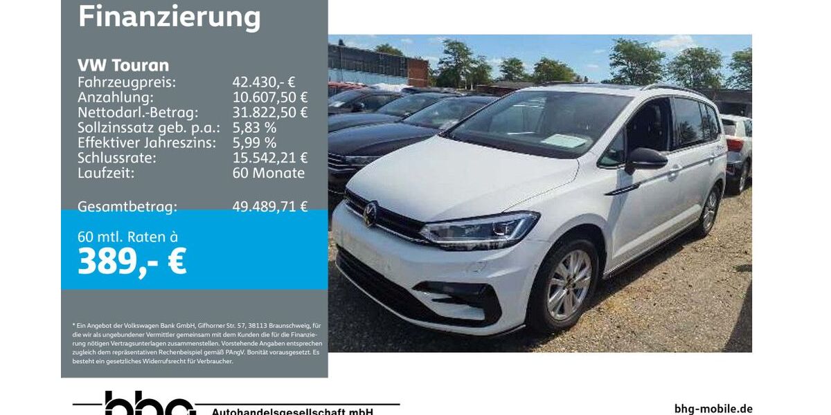 VW Touran 7.576 km 41.930 &euro; Ettlingen 76275