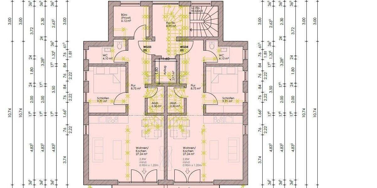 Etagenwohnung Achim - 2 Zimmer, 55 m&sup2;, 231.000&euro; | Angebot:26840820