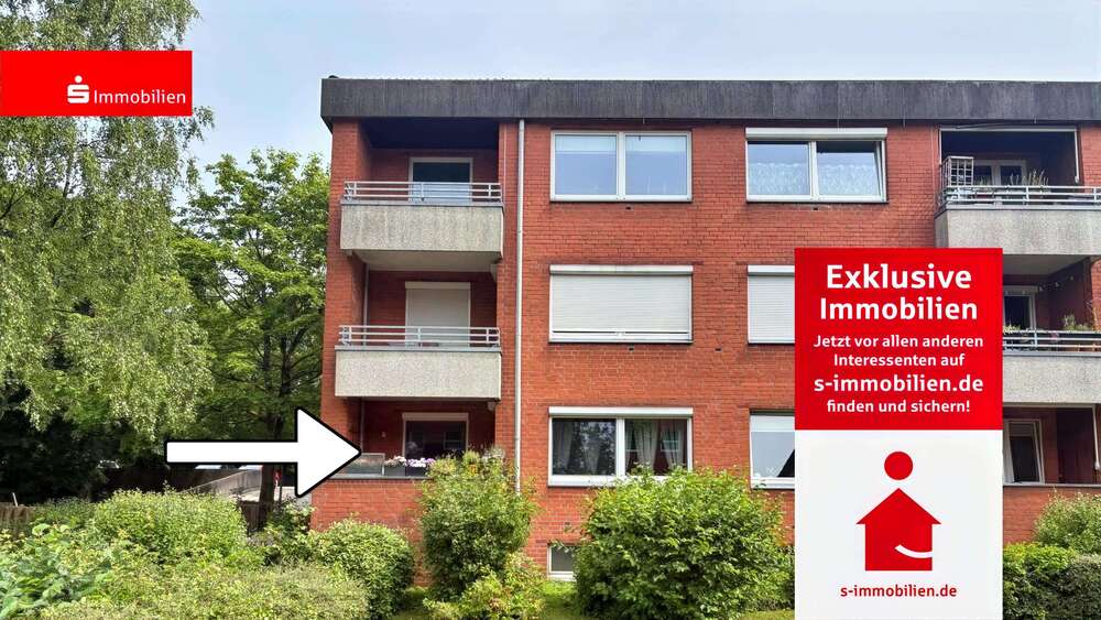 Etagenwohnung Rendsburg Kronwerk - 3 Zimmer, 66 m&sup2;, 138.000&euro; | Angebot:27009583