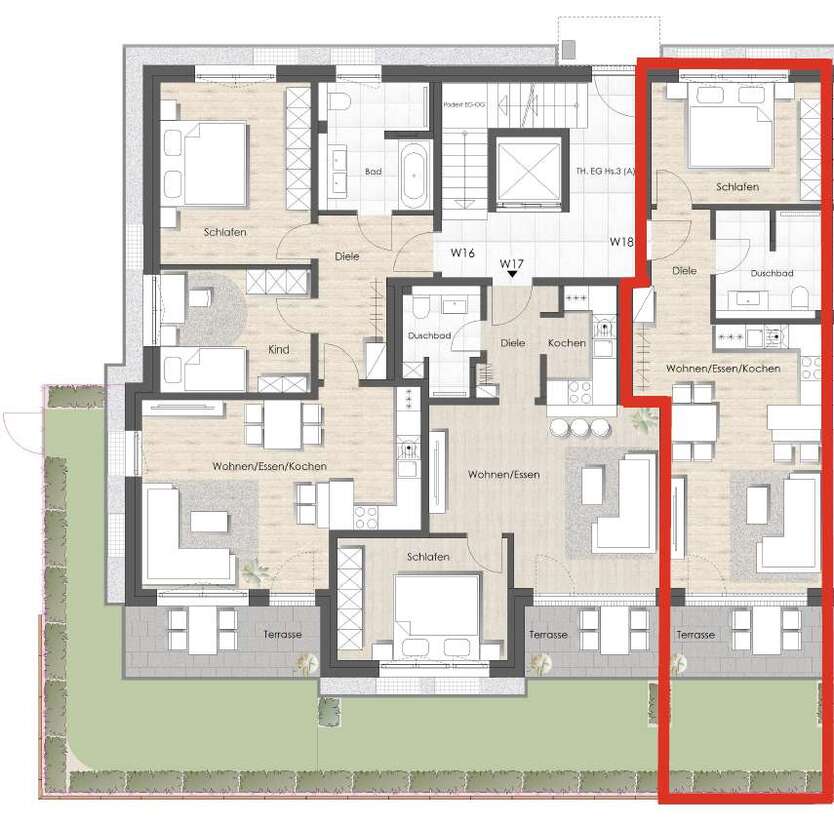 Wohnung zum Mieten in Friedberg 419,73 € 52.14 m²