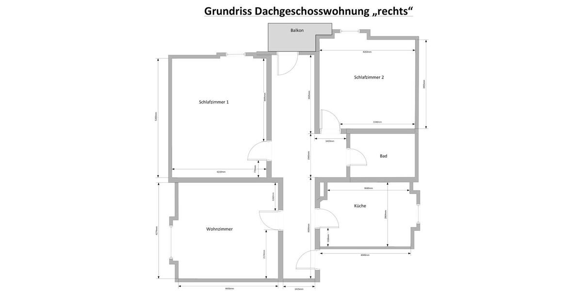 Dachgeschoßwohnung Wittlich - 3 Zimmer, 87 m&sup2;, 900&euro; | Angebot:26660900
