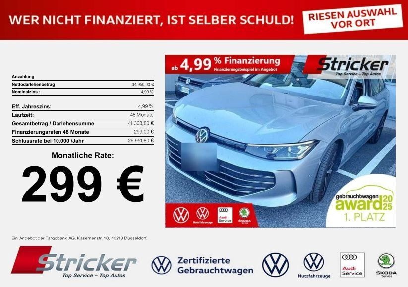 VW Passat 33.796 km 34.949 € Detmold 32760
