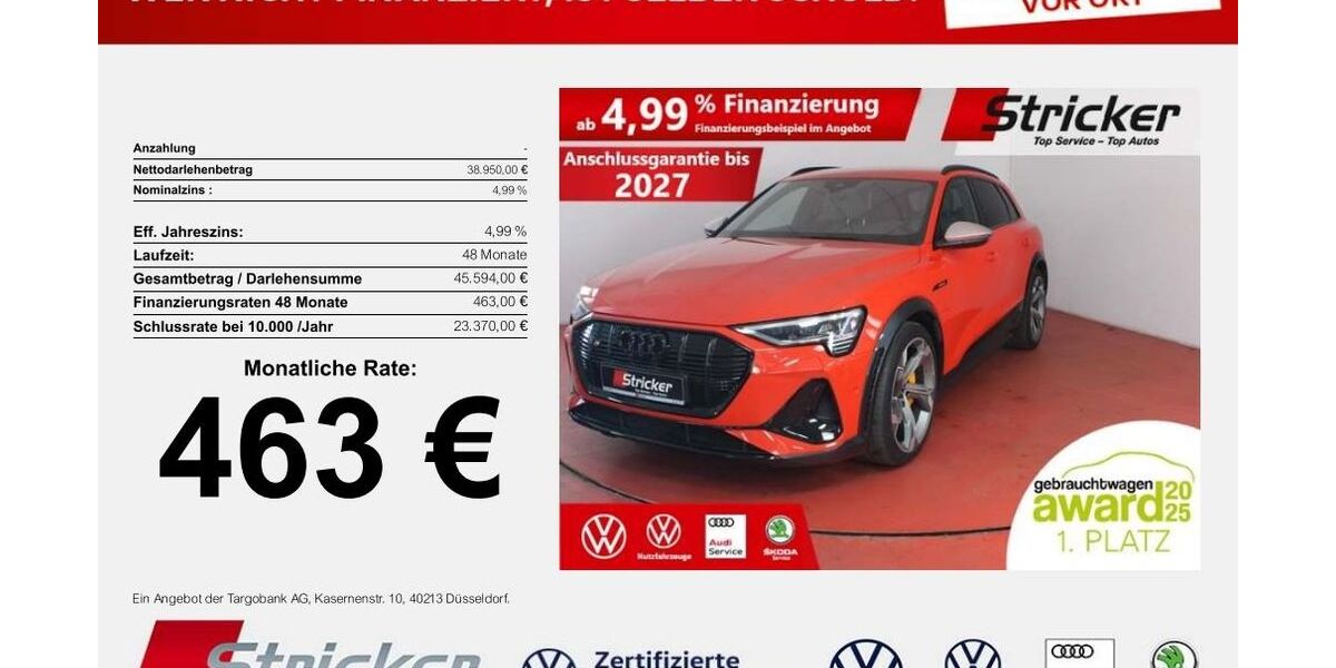 Audi e-tron 51.381 km 38.939 &euro; Horn-Bad Meinberg 32805