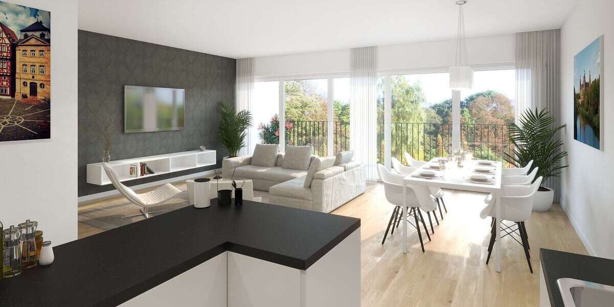 Etagenwohnung Aschaffenburg Stadtmitte - 2 Zimmer, 71 m&sup2;, 376.000&euro; | Angebot:26323523