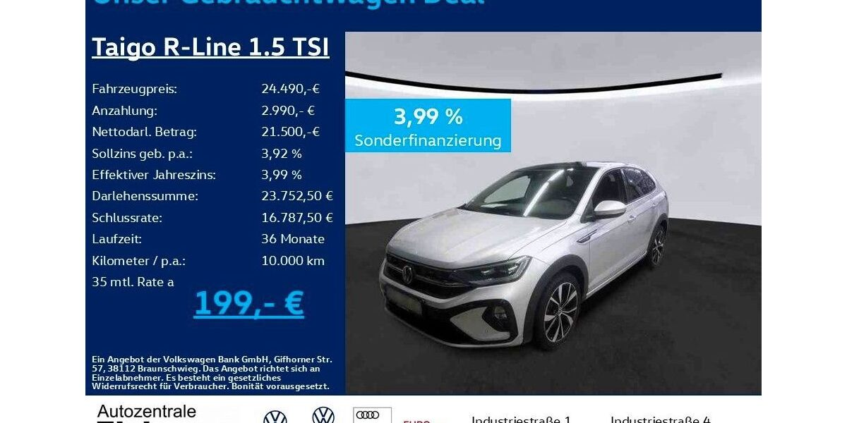 VW Taigo 28.100 km 24.990 &euro; Heiligenroth 56412