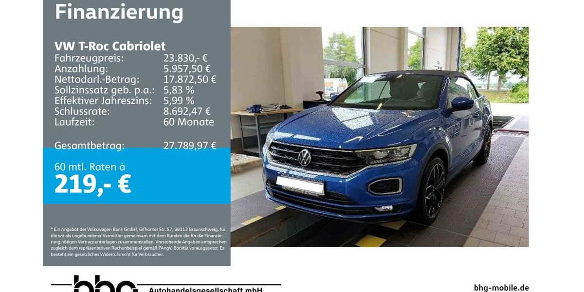 VW T-Roc 63.304 km 23.830 &euro; Rottweil 78628