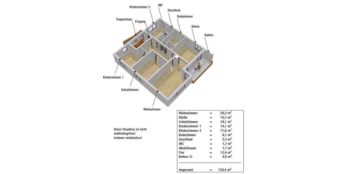 Etagenwohnung Schopfheim Gersbach - 4 Zimmer, 120 m&sup2;, 240.000&euro; | Angebot:25474032
