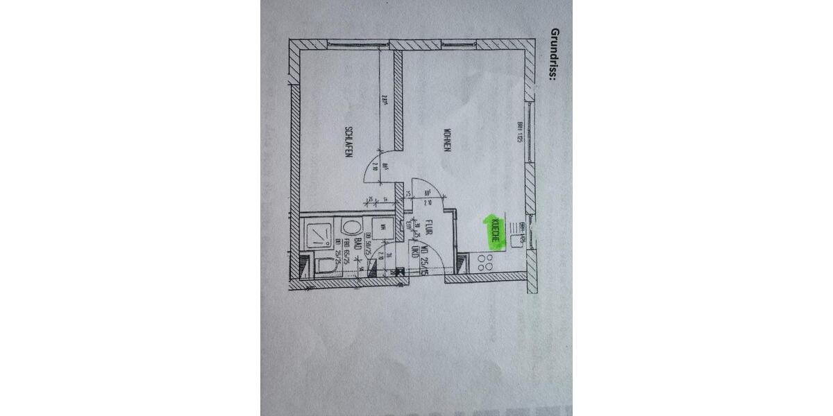 Etagenwohnung Fürth Südstadt - 2 Zimmer, 38 m&sup2;, 140.000&euro; | Angebot:27132539
