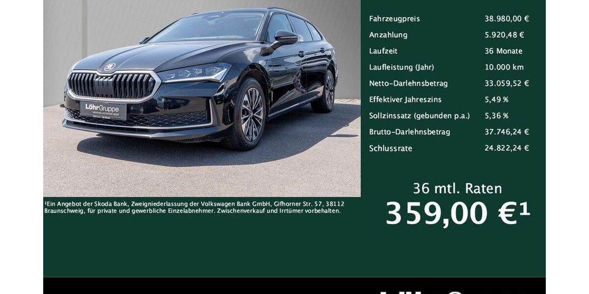 Skoda Superb 15.385 km 38.280 &euro; Trier 54292