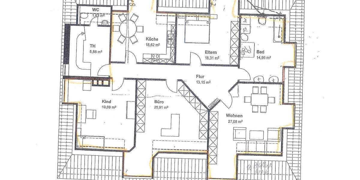 Etagenwohnung Twist - 5 Zimmer, 135 m&sup2;, 920&euro; | Angebot:26151124