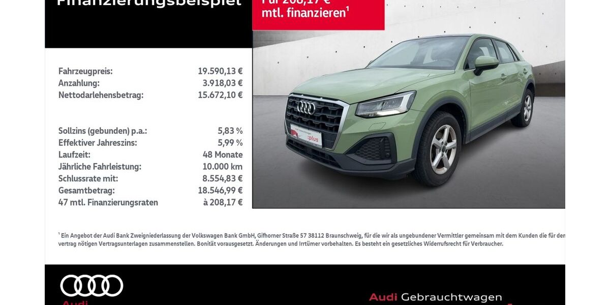 Audi Q2 41.942 km 19.590 € Rostock 18059