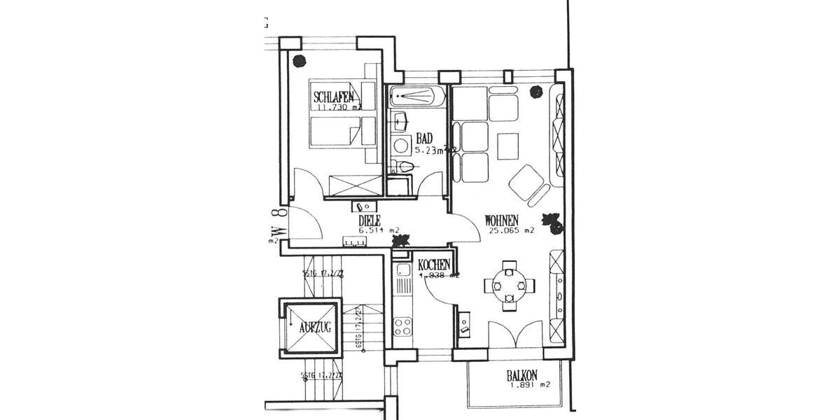 Etagenwohnung Jena Süd - 2 Zimmer, 54 m&sup2;, 550&euro; | Angebot:27118253