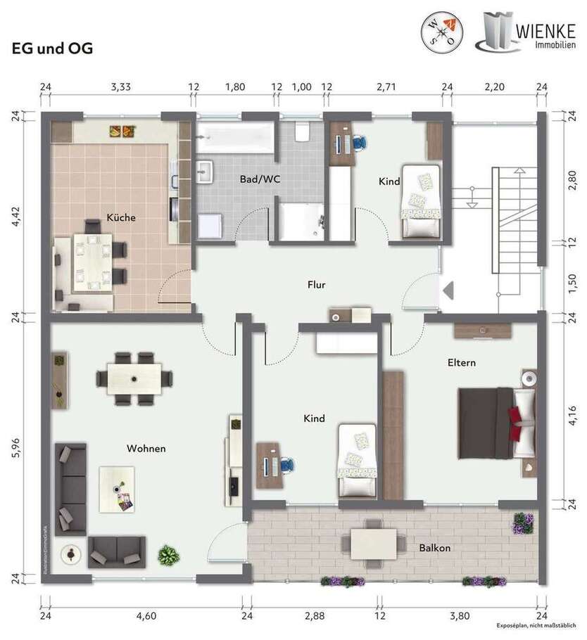 Wohnung zum Mieten in Dogern 1.100 € 95 m²