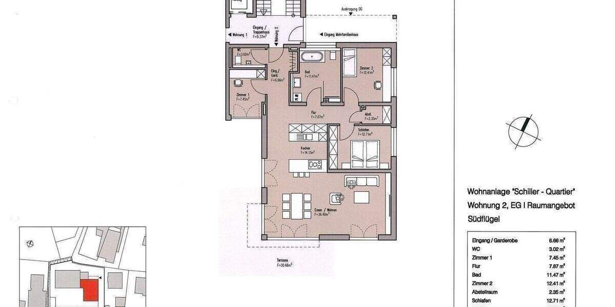 Etagenwohnung Wangen im Allgäu Wangen - 4 Zimmer, 125 m&sup2;, 770.955&euro; | Angebot:26345763