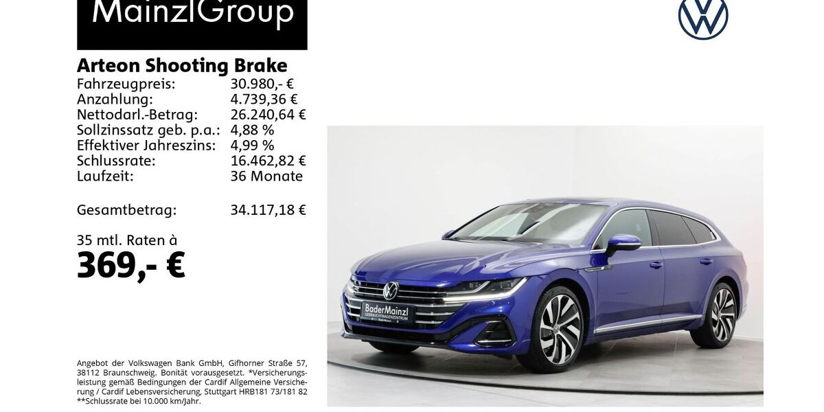 VW Arteon 27.850 km 30.980 &euro; Feldkirchen/Westerham 83620