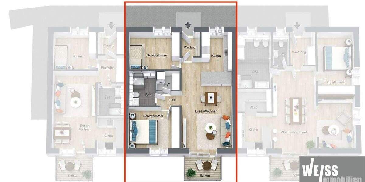 Etagenwohnung Hilpoltstein - 3 Zimmer, 78 m&sup2;, 416.973&euro; | Angebot:25745953
