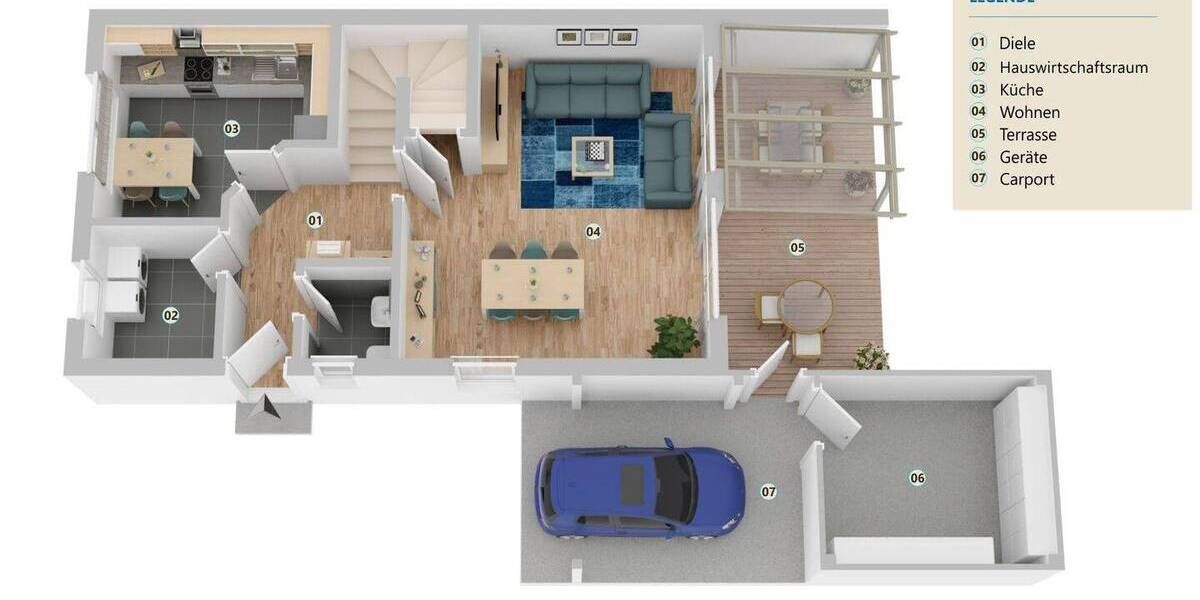 Doppelhaushälfte Ochtrup - 5 Zimmer, 127 m&sup2;, 395.000&euro; | Angebot:26155599