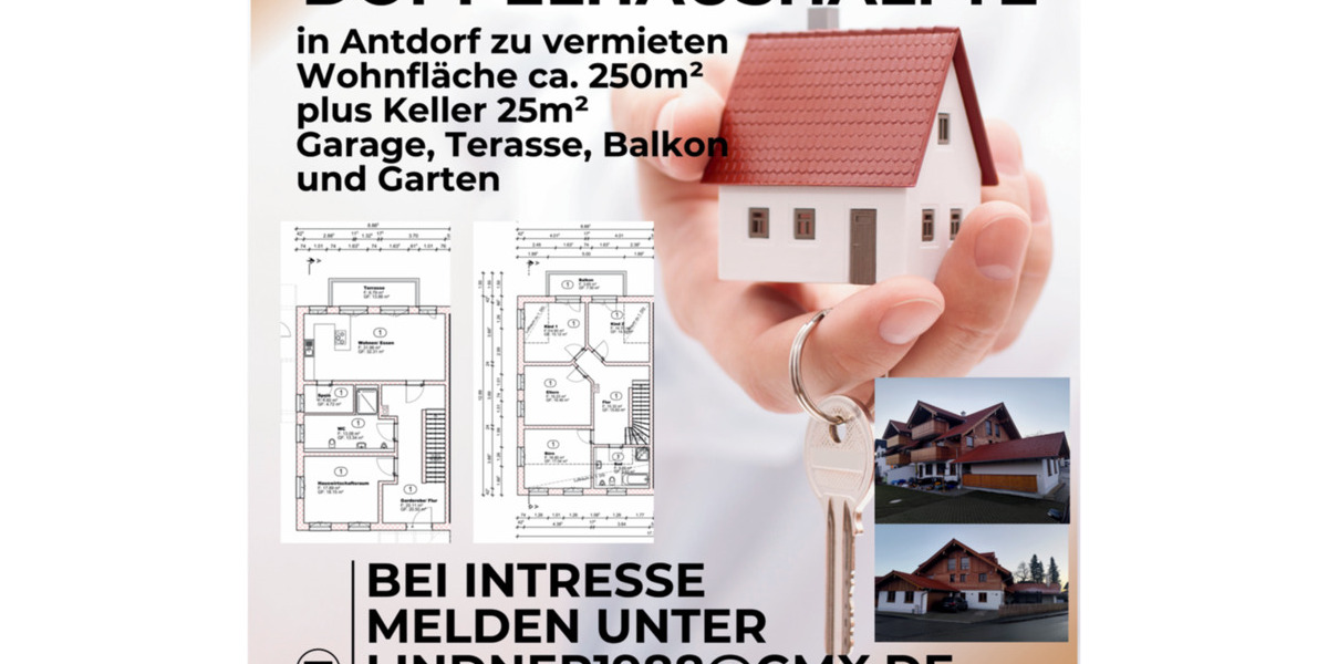 Doppelhaushälfte Antdorf - 8 Zimmer, 250 m&sup2;, 2.950&euro; | Angebot:24710223