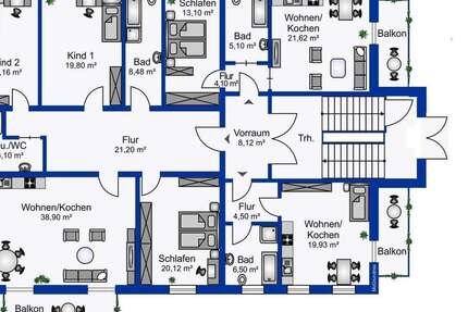 Wohnung Limbach - 5 Zimmer, 130 m&sup2;, 206.000&euro; | Angebot:25880337
