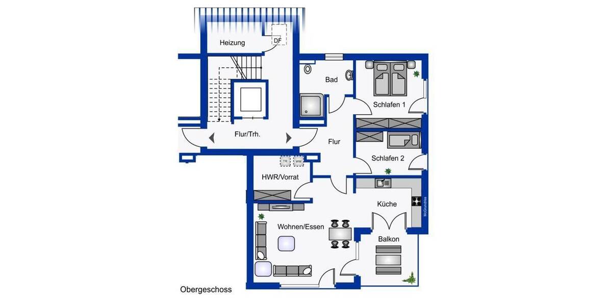 Etagenwohnung Esens - 3 Zimmer, 90 m&sup2;, 1.180&euro; | Angebot:26824675
