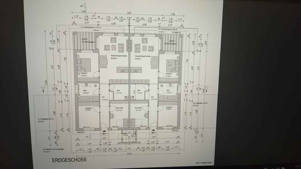 Neubau Doppelhaushälfte 98 m² 4 ZimmerwohnungErstbezug ab 01.03 zimmer