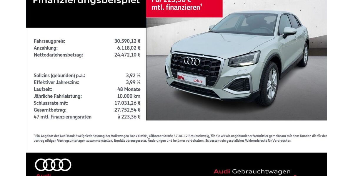 Audi Q2 4.801 km 30.590 € Rostock 18059