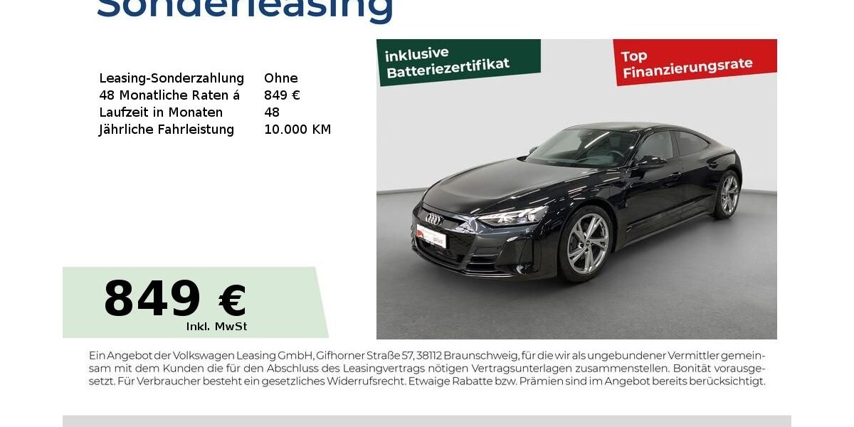 Audi e-tron GT 42.966 km 56.980 &euro; Cadolzburg 90556