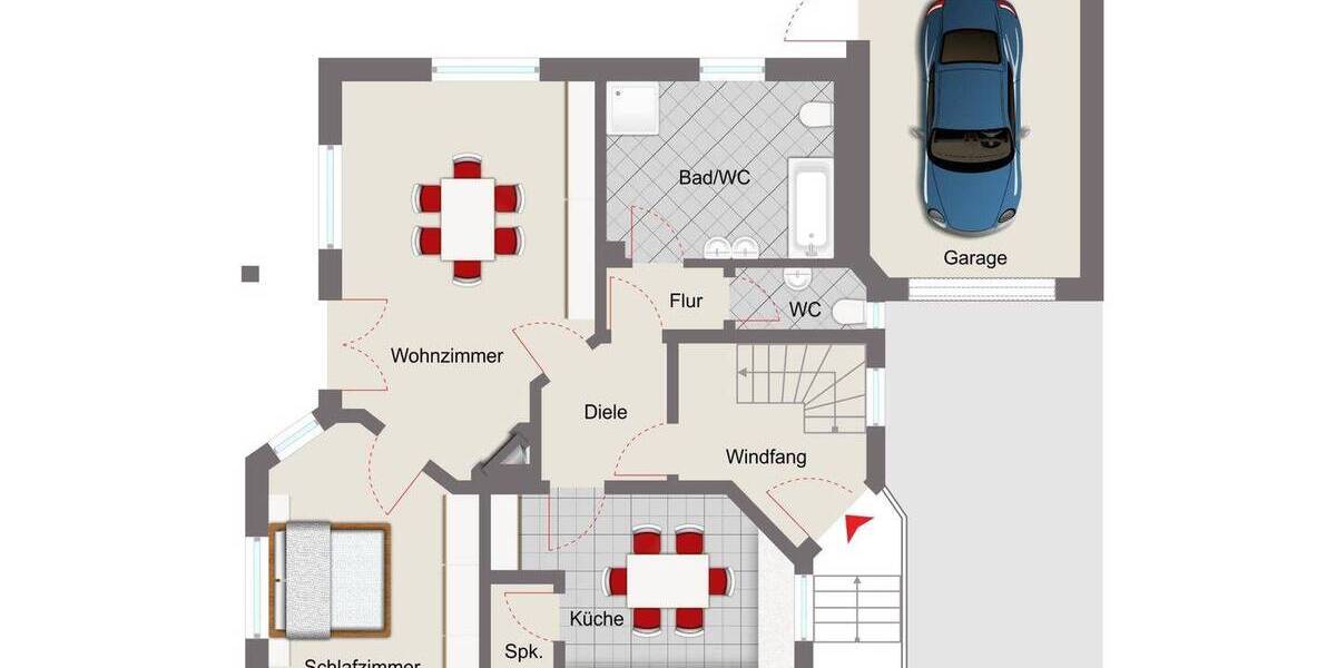 Einfamilienhaus Wiesenfelden - 7 Zimmer, 136 m&sup2;, 339.000&euro; | Angebot:26657067