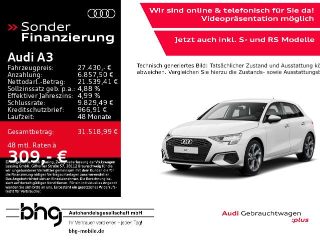 Audi A3 19.669 km 27.430 € Rottweil 78628