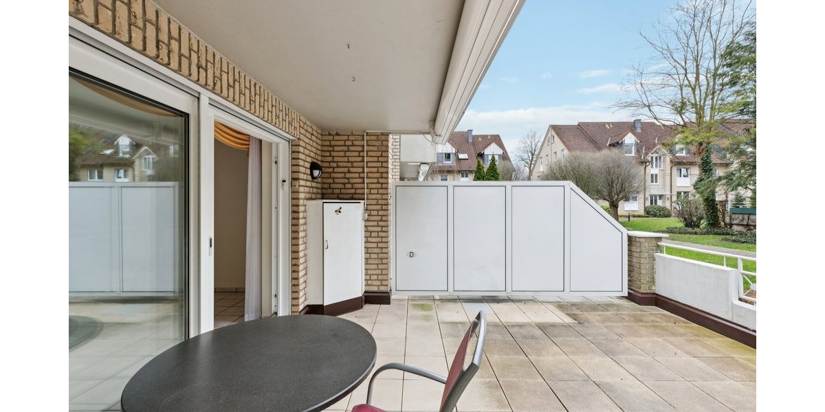 Sofort frei: Gepflegte 2-Zimmer-Erdgeschosswohnung mit großem Balkon & Tiefgaragenstellplatz - Erdgeschoßwohnung Bad Sassendorf | Angebot:25851708