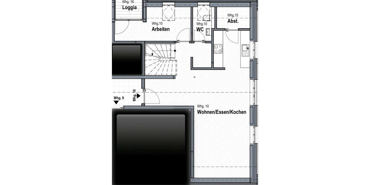 Maisonettenwohnung Horneburg - 2 Zimmer, 119 m&sup2;, 1.547&euro; | Angebot:24549093