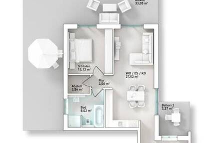 Wohnung Trier Weismark-Feyen - 2 Zimmer, 95 m&sup2;, 455.000&euro; | Angebot:25680836
