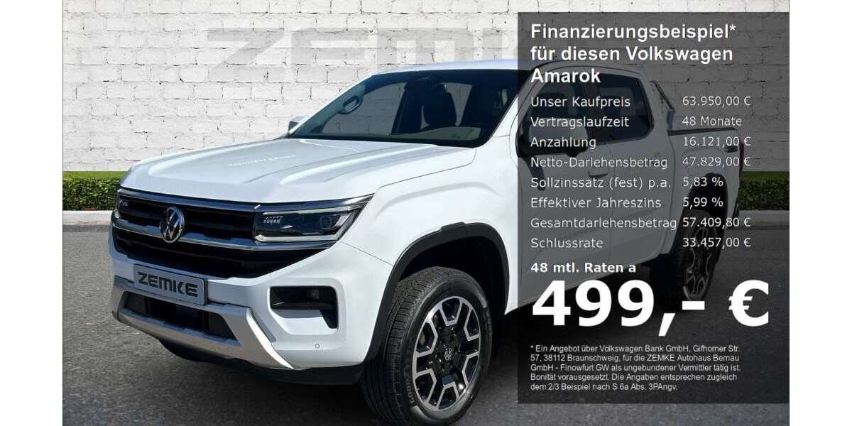 VW Amarok 4.999 km 63.950 &euro; Finowfurt 16244