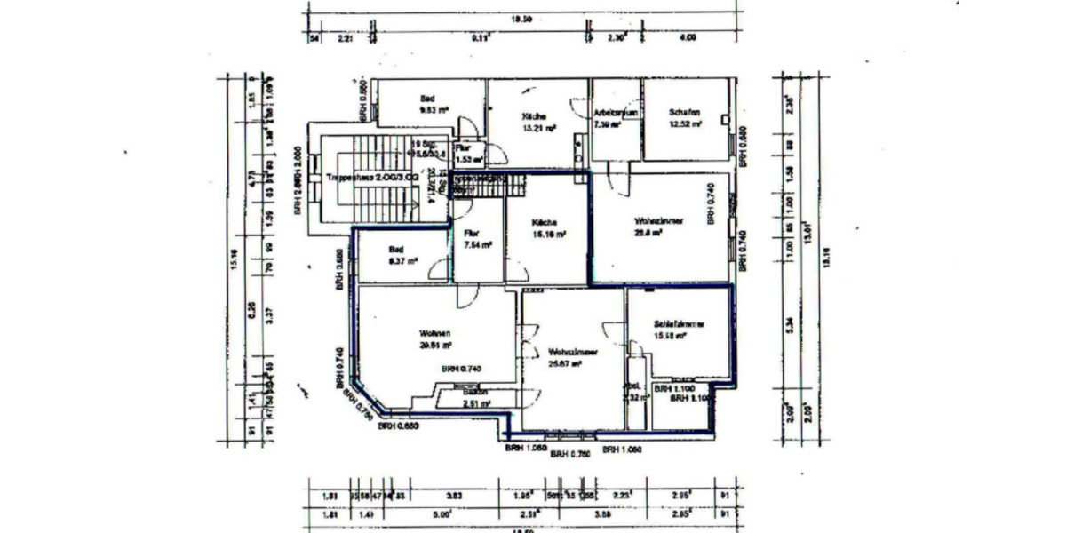 Dachgeschoßwohnung Genthin - 3 Zimmer, 102 m&sup2;, 495&euro; | Angebot:25959302