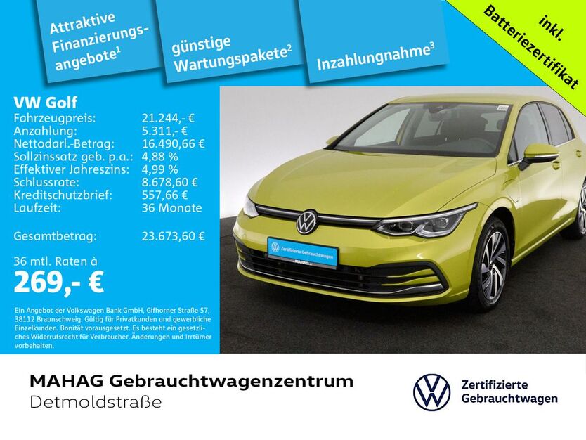 VW Golf 52.396 km 21.244 € München 80935