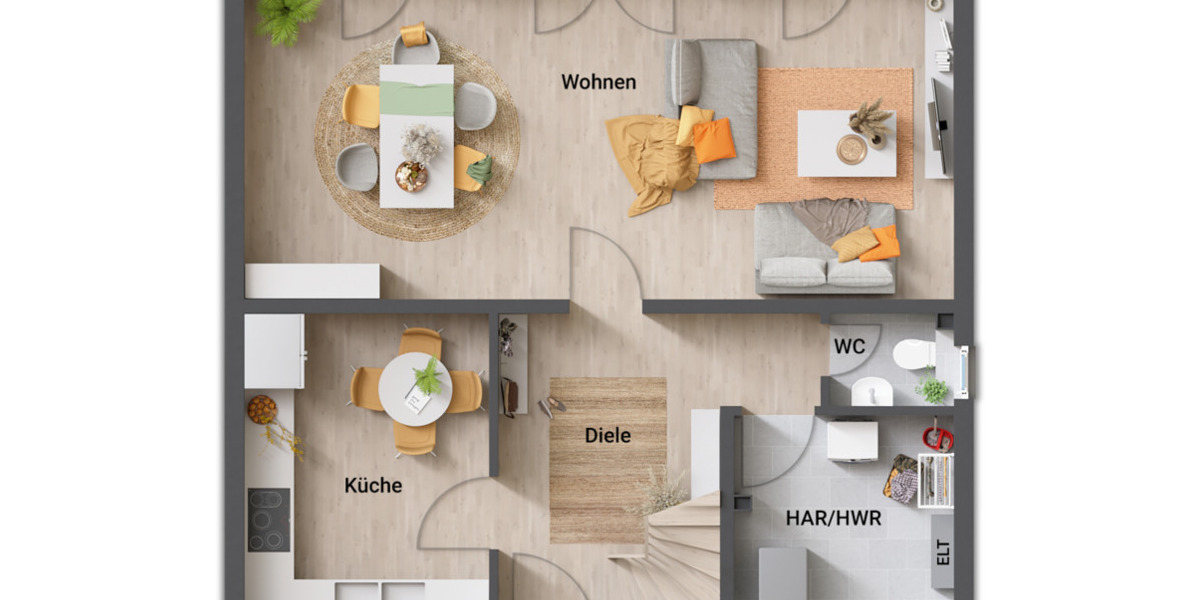 Einfamilienhaus Augustdorf - 5 Zimmer, 110 m&sup2;, 348.450&euro; | Angebot:25986569