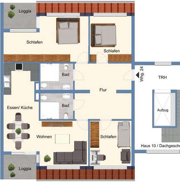 Wohnung zum Kaufen in Wuppertal 235.200 € 98 m²