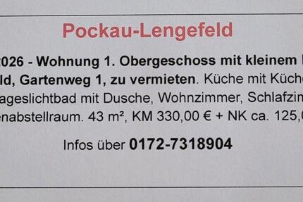 Wohnung Pockau-Lengefeld Nennigmühle - 2 Zimmer, 43 m&sup2;, 445&euro; | Angebot:25992545