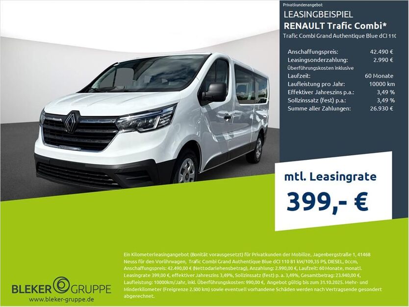 Renault Trafic 1.500 km 41.990 € Münster - Amelsbüren 48163