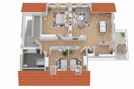 Wohnung Wertach - 4 Zimmer, 105 m&sup2;, 380.000&euro; | Angebot:25401426