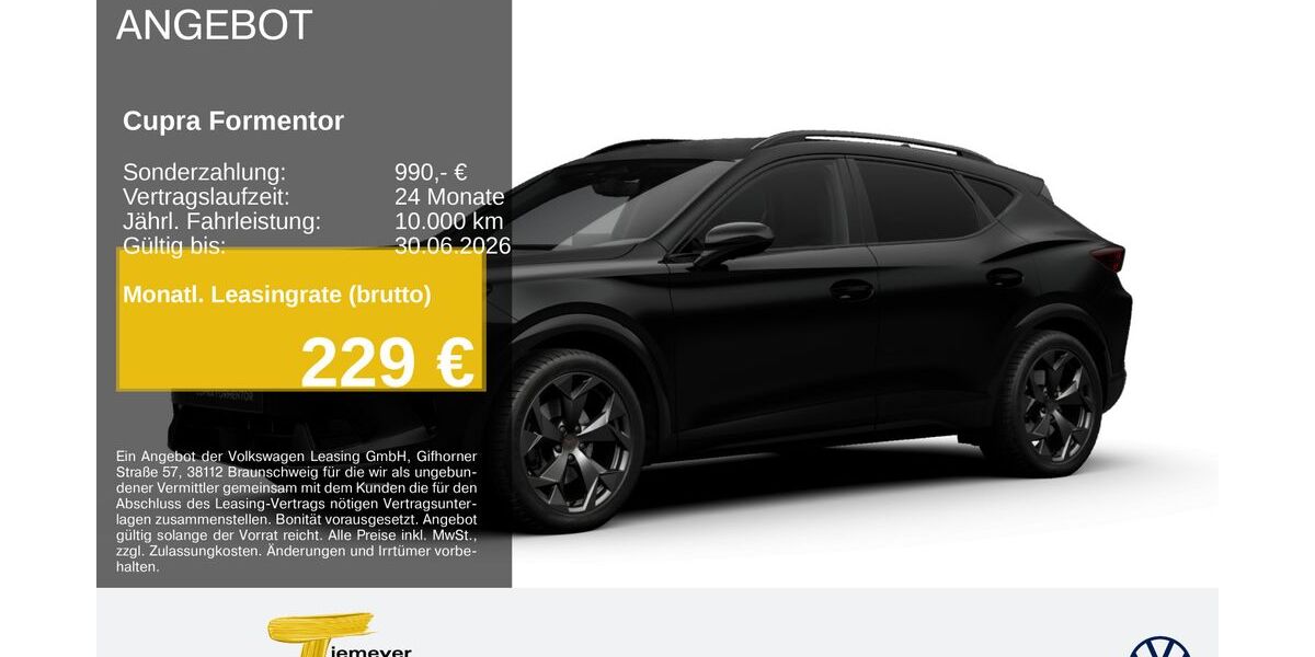 Cupra Formentor 21.088 km 33.930 &euro; Remscheid 42897