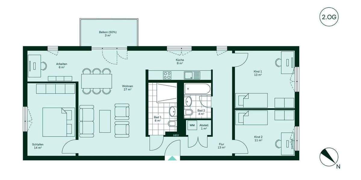 Etagenwohnung Wildau - 4 Zimmer, 105 m&sup2;, 560.900&euro; | Angebot:25938909