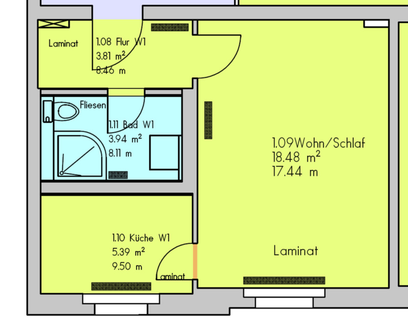 1-RaumWohnung, Bleicherode