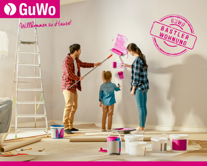 GuWo-BastlerWohnung mit 3 Zimmern und Balkon!