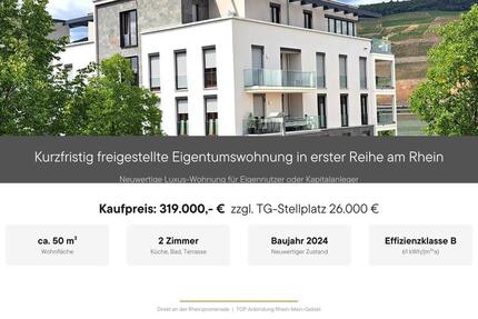 Wohnung Bingen am Rhein - 2 Zimmer, 50 m&sup2;, 345.000&euro; | Angebot:27144438