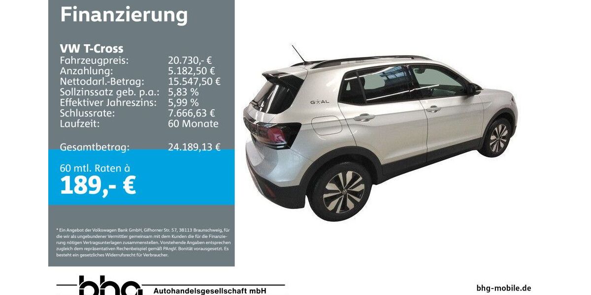 VW T-Cross 1.871 km 20.730 &euro; Reutlingen 72770
